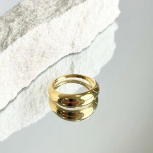 Anel Elevado Liso Orgânico