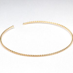 Choker aro liso entrelaçados ajustável