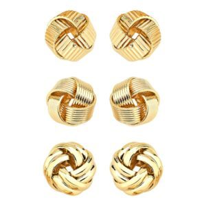 Brinco Trio Circulo Trançado