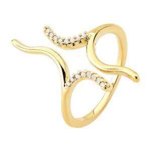 Anel Espiral Cravejado