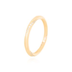 Anel Torcido com Micro Zircônia