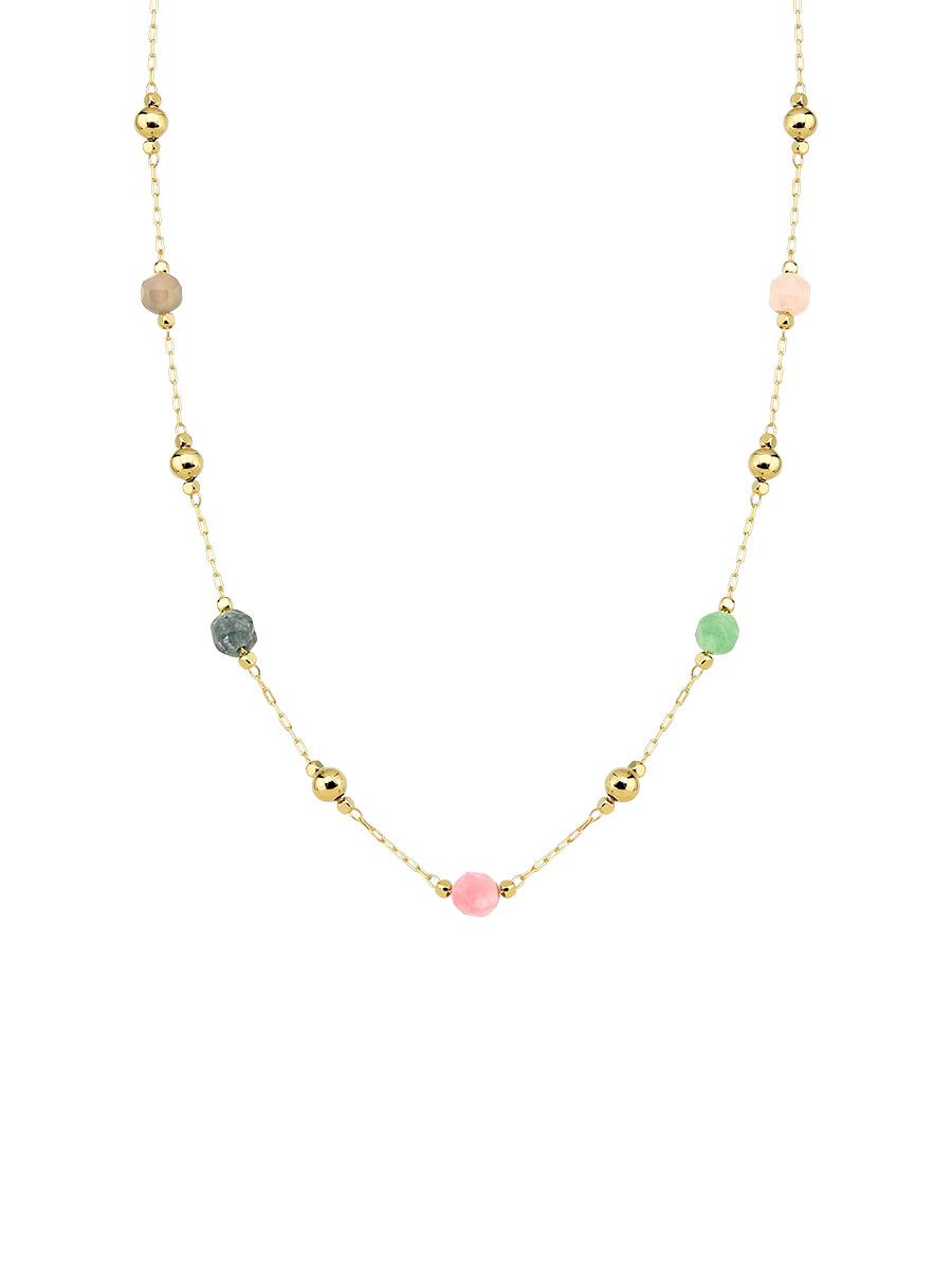 Colar Pedras e Bola Lisa