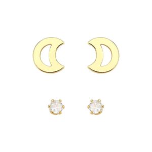 Dupla de Brinco Lua com Ponto de luz Infantil