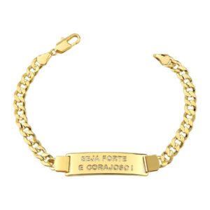 Pulseira Seja Forte e Corajoso - Masculino