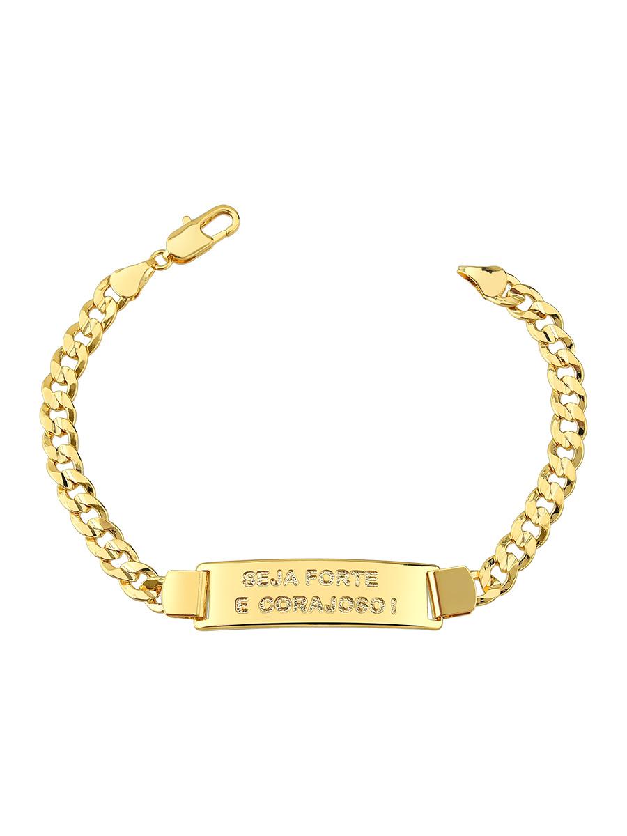 Pulseira Seja Forte e Corajoso - Masculino