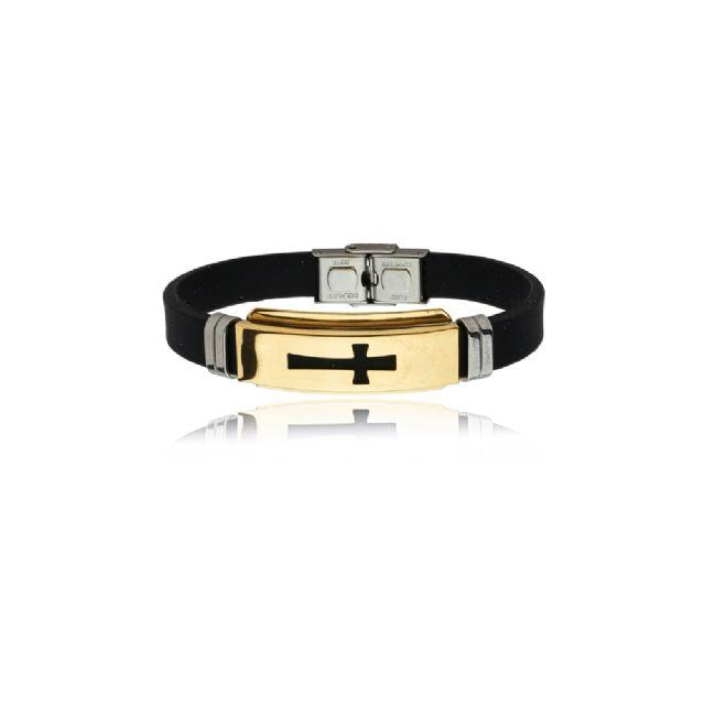 Pulseira Masculina Força da Cruz