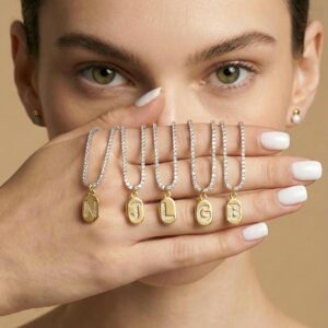 Choker Riviera Letra Bicolor