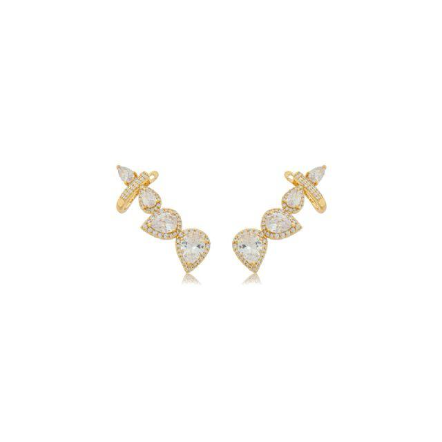 Brinco Ear Cuff Quatro Gotas