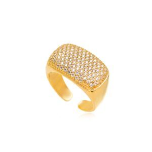 Anel Luxo Supremo Cravejado