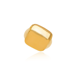 Anel Prisma Dourado