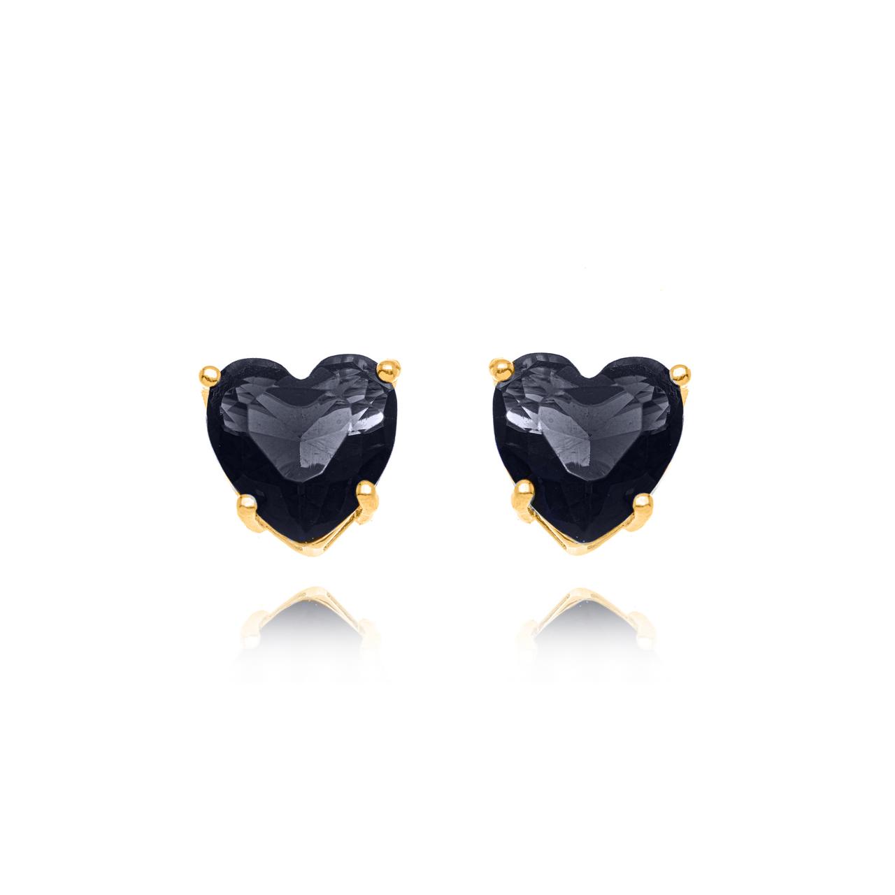 Brinco Coração Noir