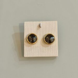  Brinco Cabochon Facetado 