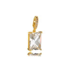 Pingente Cristal Retângular