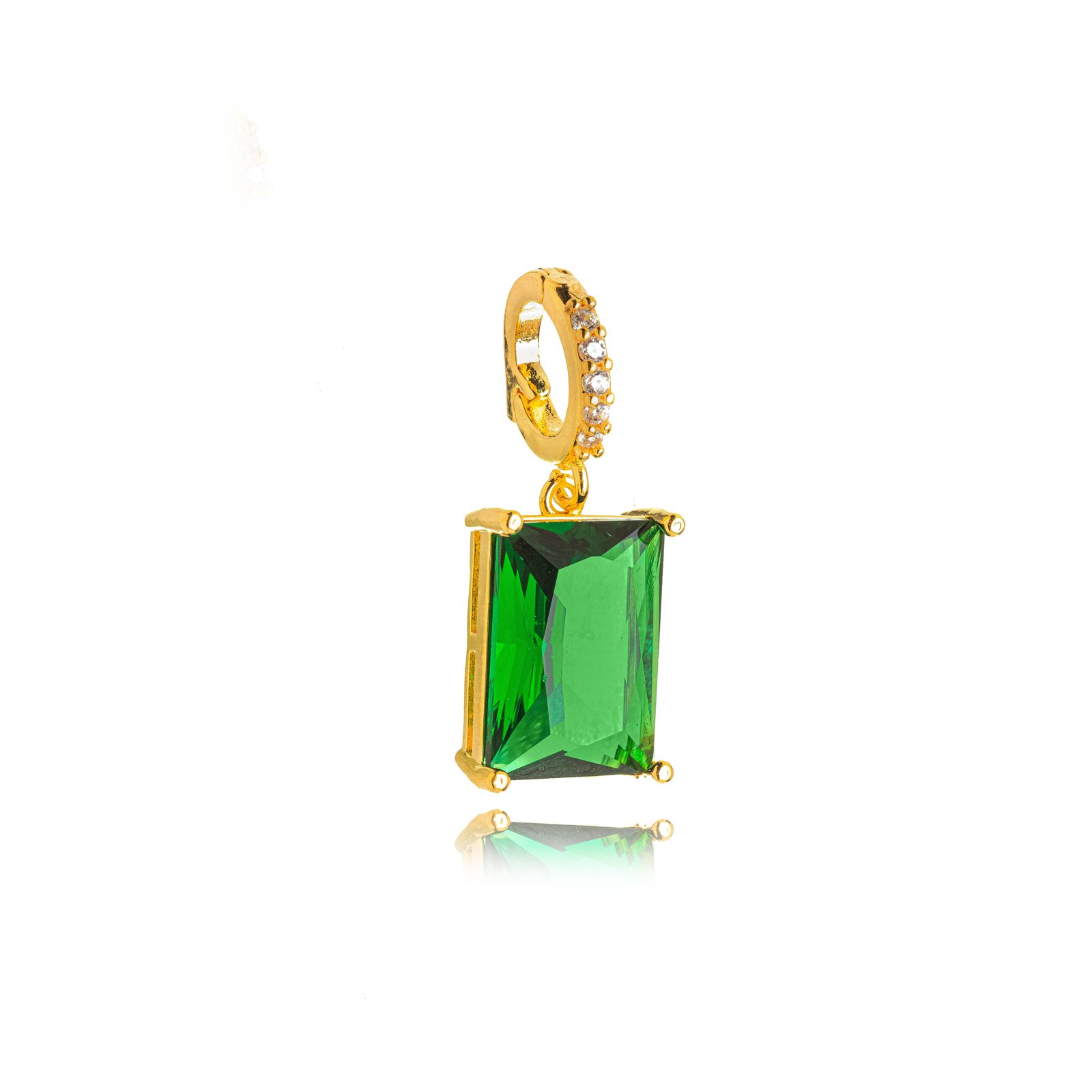 Pingente Esmeralda Royale Quadrado
